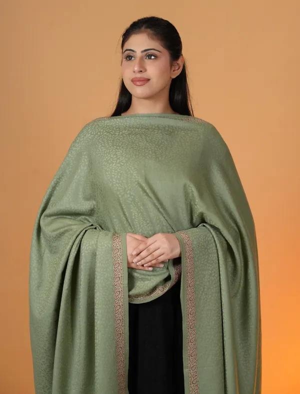 Shifneen_Acrylic_Self_Design_Women_Shawl_Light_Green