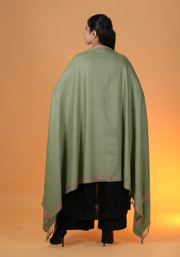 Shifneen_Acrylic_Self_Design_Women_Shawl_Light_Green