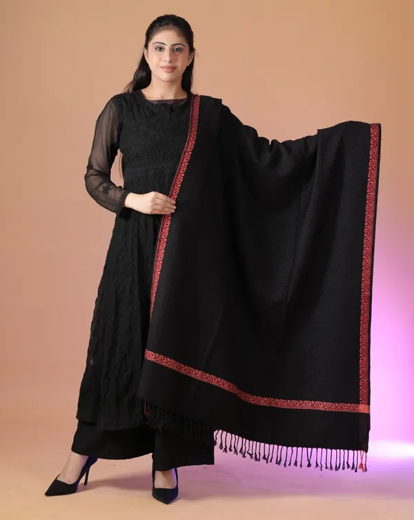 Shifneen_Acrylic_Self_Design_Women_Shawl_Black