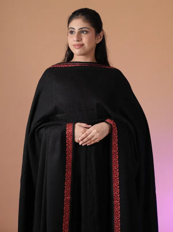Shifneen_Acrylic_Self_Design_Women_Shawl_Black