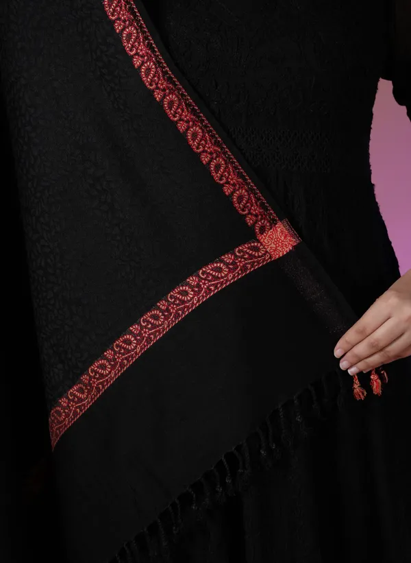 Shifneen_Acrylic_Self_Design_Women_Shawl_Black
