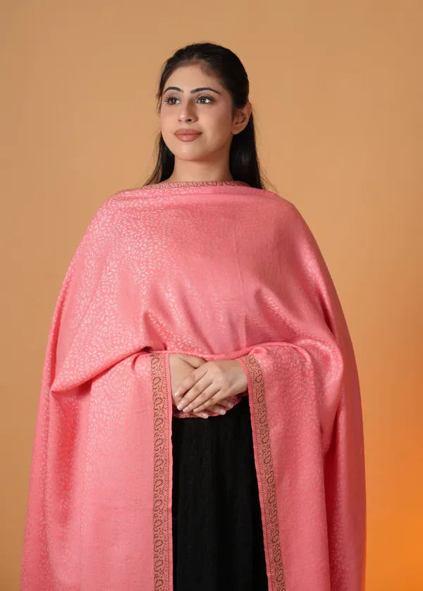 Shifneen_Acrylic_Self_Design_Women_Shawl_Pink
