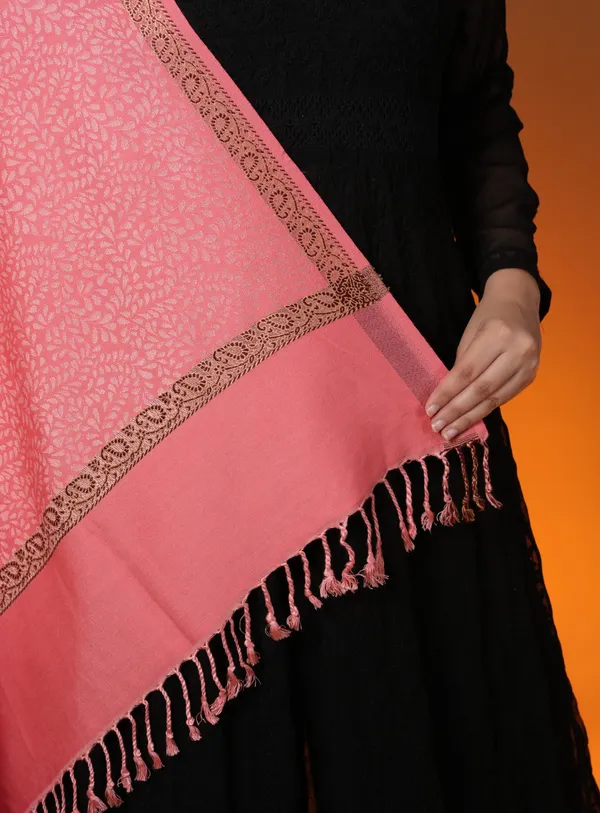 Shifneen_Acrylic_Self_Design_Women_Shawl_Pink