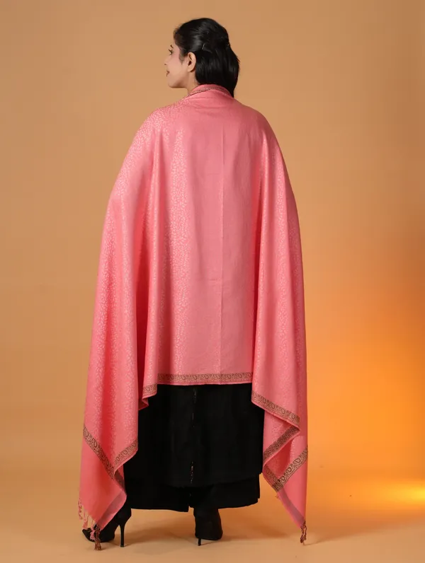 Shifneen_Acrylic_Self_Design_Women_Shawl_Pink