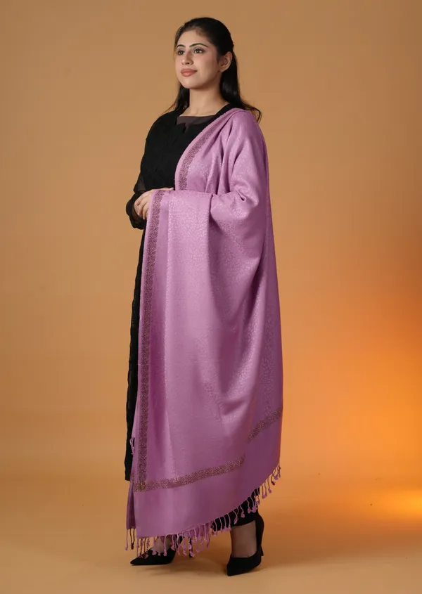 Shifneen_Acrylic_Self_Design_Women_Shawl_Purple