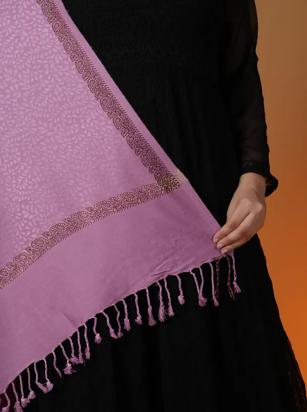 Shifneen_Acrylic_Self_Design_Women_Shawl_Purple