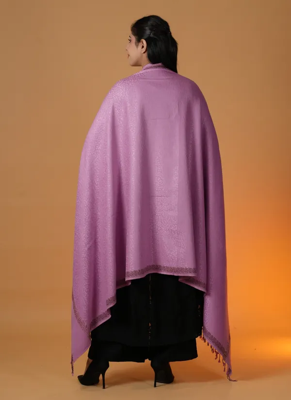 Shifneen_Acrylic_Self_Design_Women_Shawl_Purple