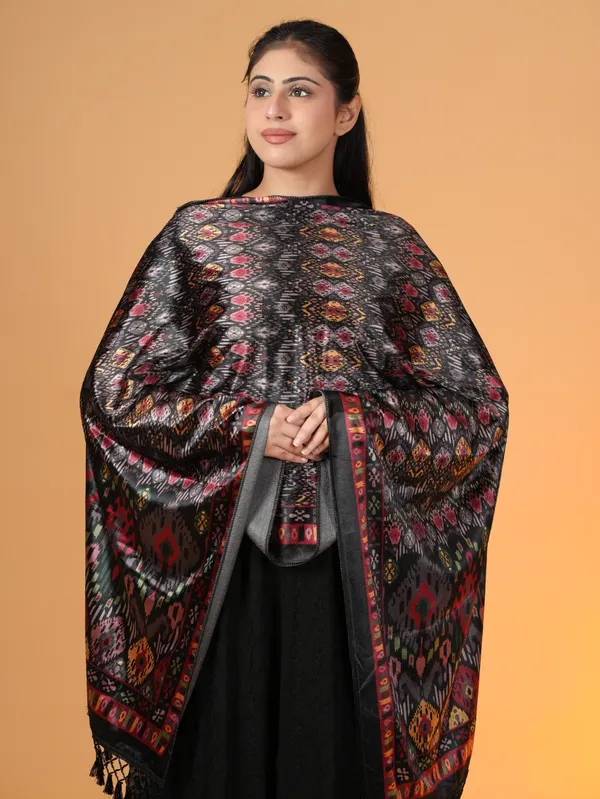Shifneen_Velvet_Printed_Women_Shawl_Multicolor