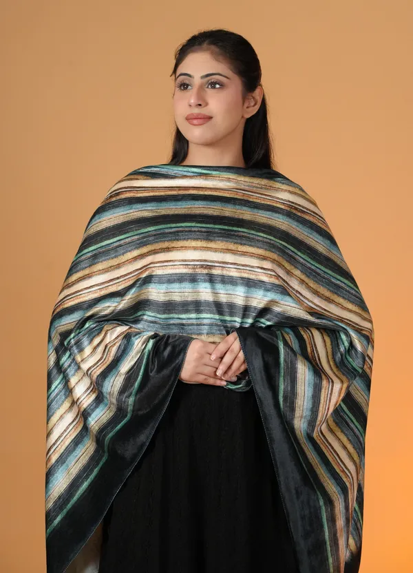 Shifneen_Velvet_Printed_Women_Shawl_Blue