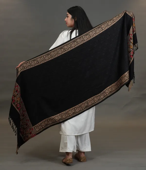 Shifneen_Acrylic_Self_Design_Women_Shawl_Black