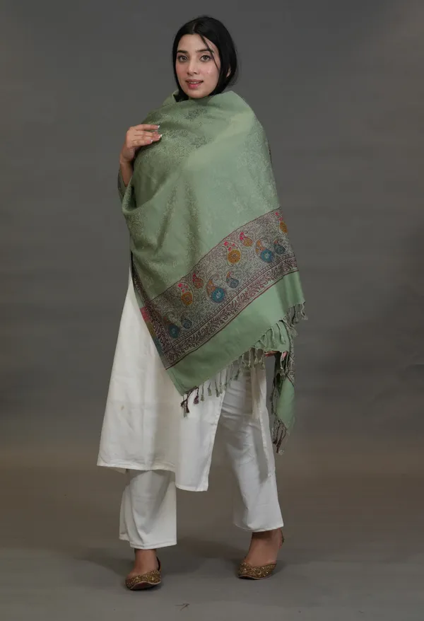Shifneen_Acrylic_Embroidered_Women_Shawl_Light_Green