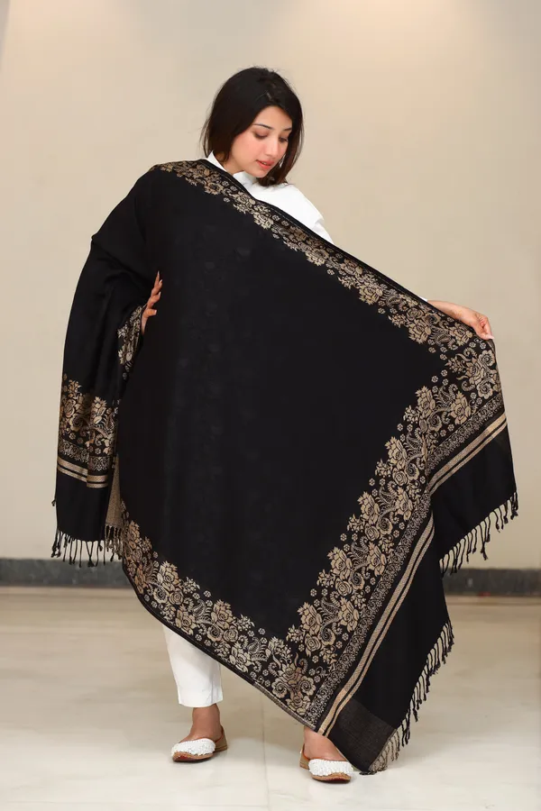 Shifneen_Acrylic_Self_Design_Women_Shawl_Black