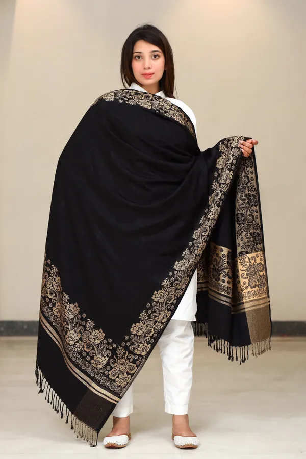 Shifneen_Acrylic_Self_Design_Women_Shawl_Black