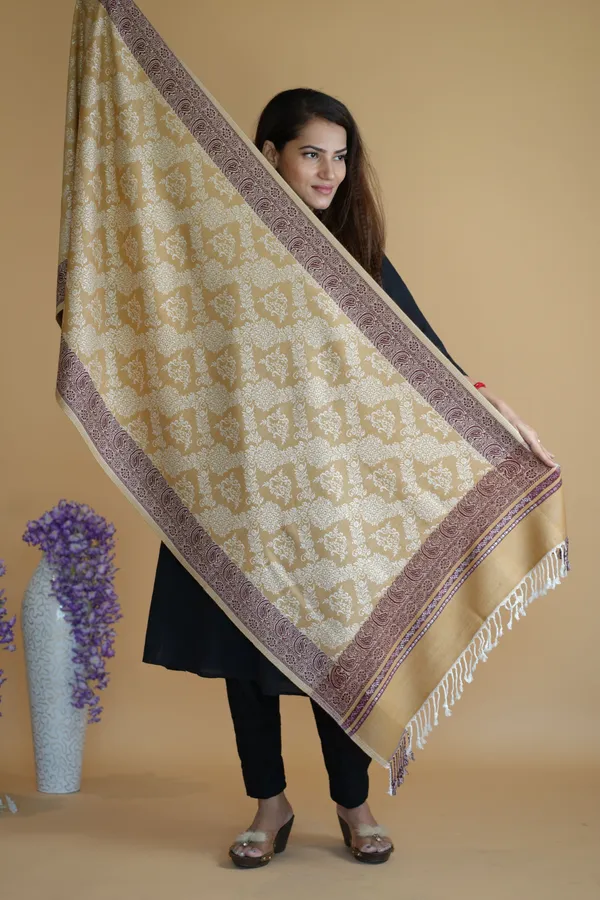 Shifneen_Acrylic_Printed_Women_Shawl_Beige