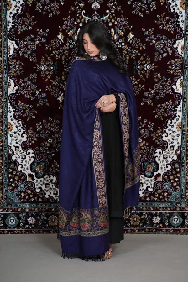 Shifneen_Acrylic_Printed_Women_Shawl_Blue