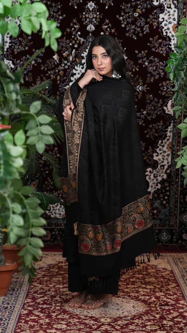 Shifneen_Acrylic_Self_Design_Women_Shawl_Black