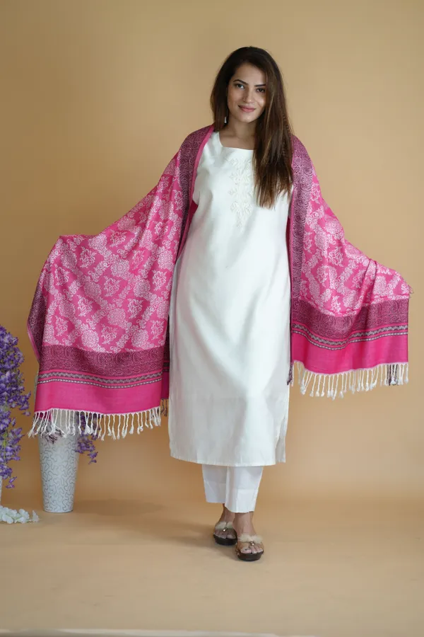 Shifneen_Acrylic_Printed_Women_Shawl_Pink