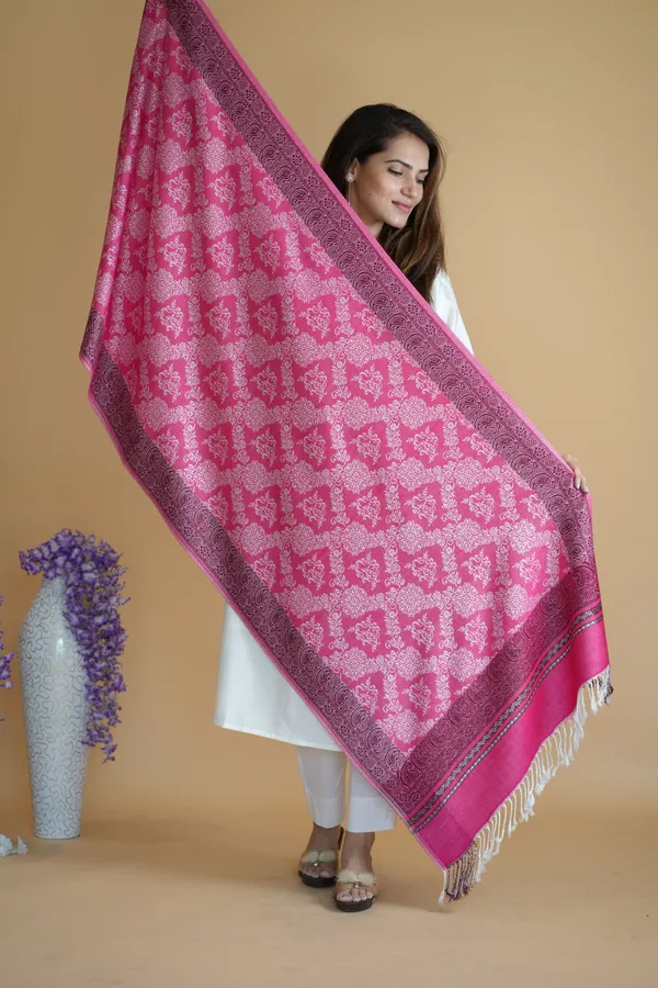 Shifneen_Acrylic_Printed_Women_Shawl_Pink