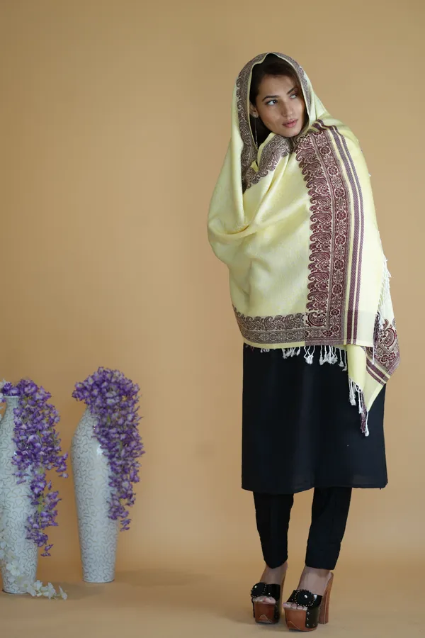 Shifneen_Acrylic_Printed_Women_Shawl_Yellow