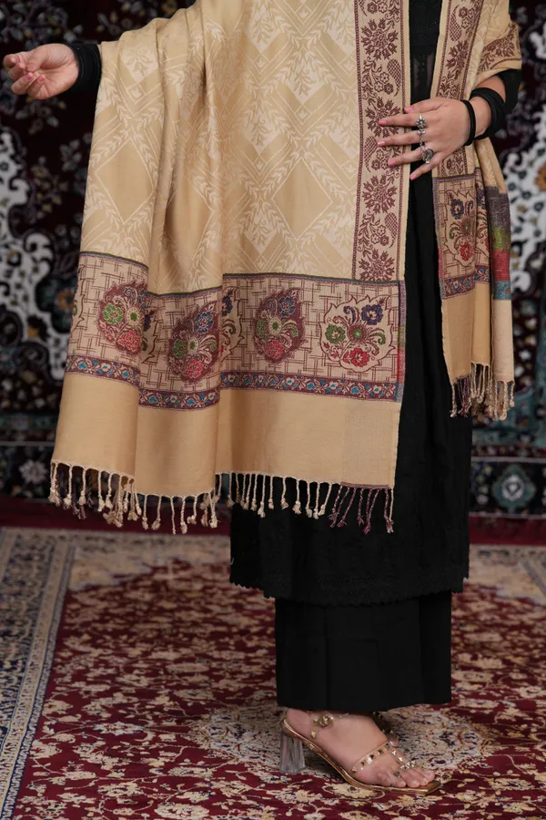 Shifneen_Acrylic_Printed_Women_Shawl_Beige