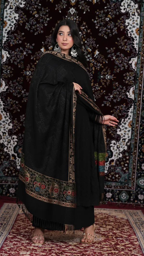 Shifneen_Acrylic_Printed_Women_Shawl_Black