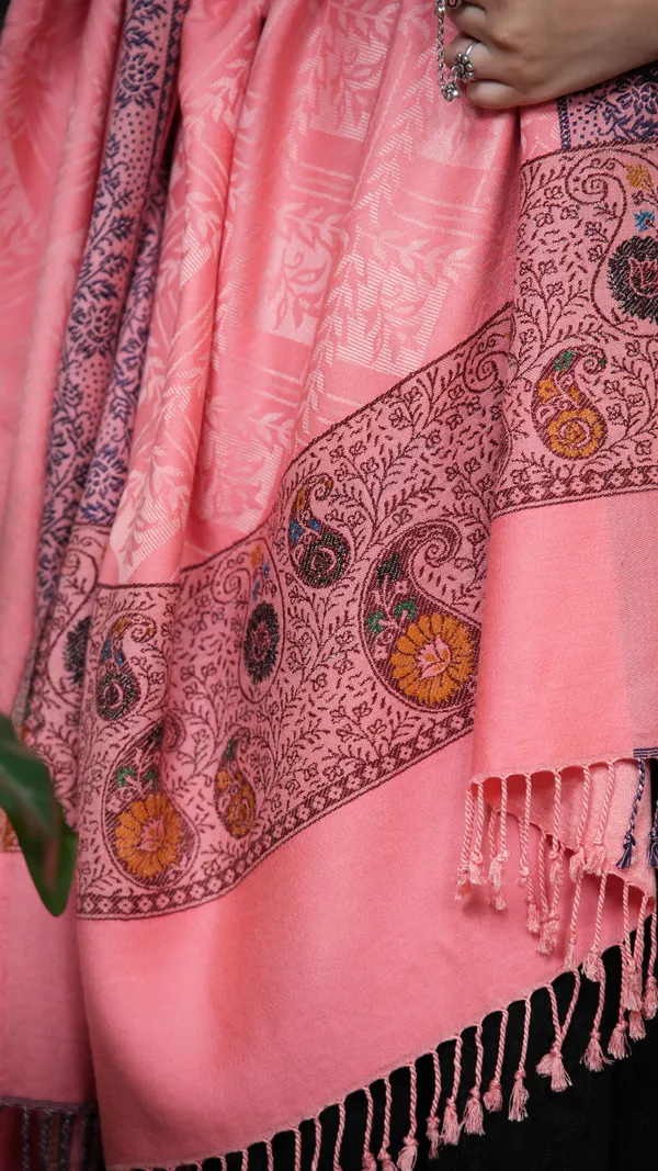 Shifneen_Acrylic_Self_Design_Women_Shawl_Pink