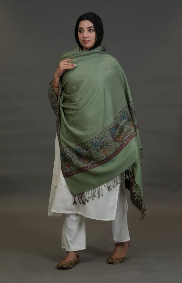 Shifneen_Acrylic_Printed_Women_Shawl_Light_Green