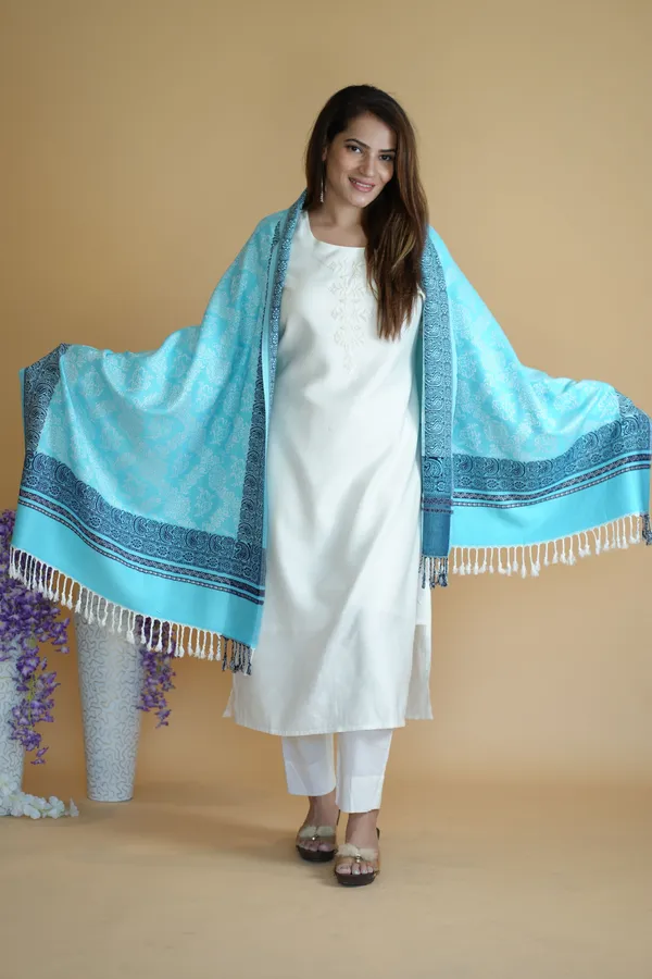 Shifneen_Acrylic_Printed_Women_Shawl_Blue