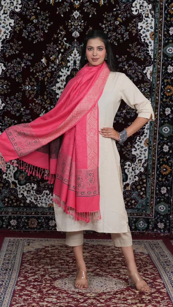 Shifneen_Acrylic_Printed_Women_Shawl_Pink