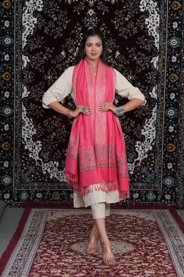 Shifneen_Acrylic_Printed_Women_Shawl_Pink