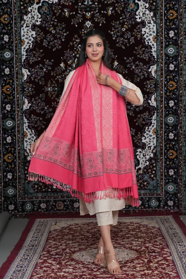 Shifneen_Acrylic_Printed_Women_Shawl_Pink
