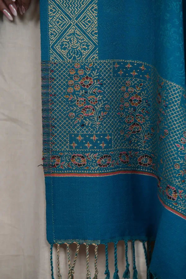 Shifneen_Acrylic_Printed_Women_Shawl_Green