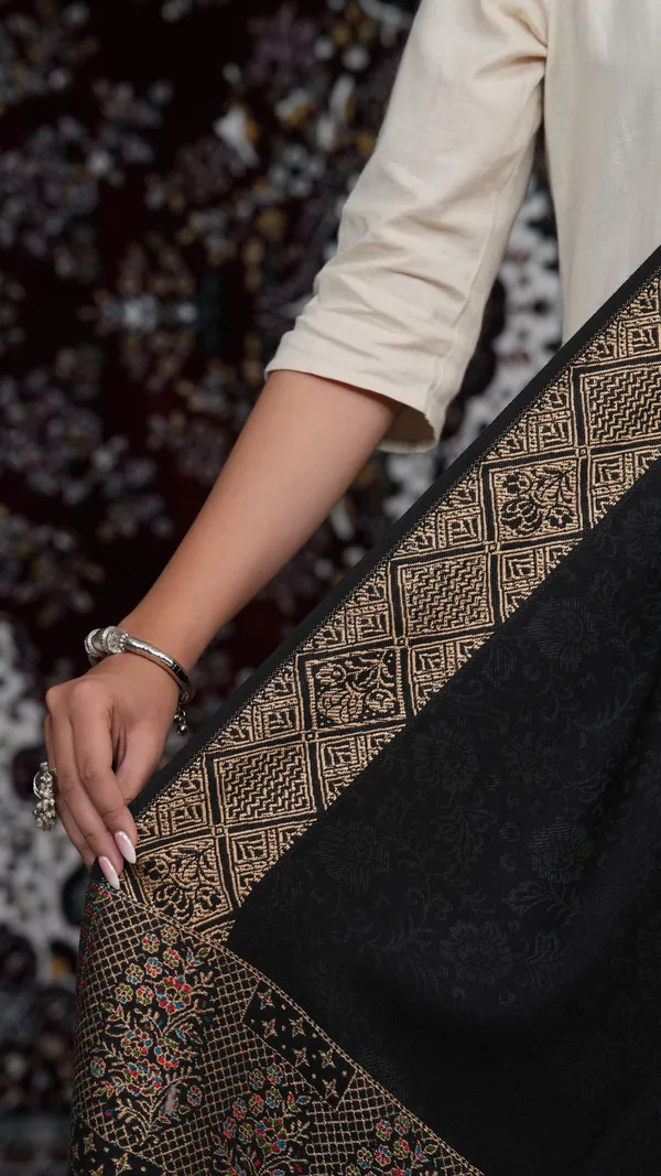 Shifneen_Acrylic_Printed_Women_Shawl_Black