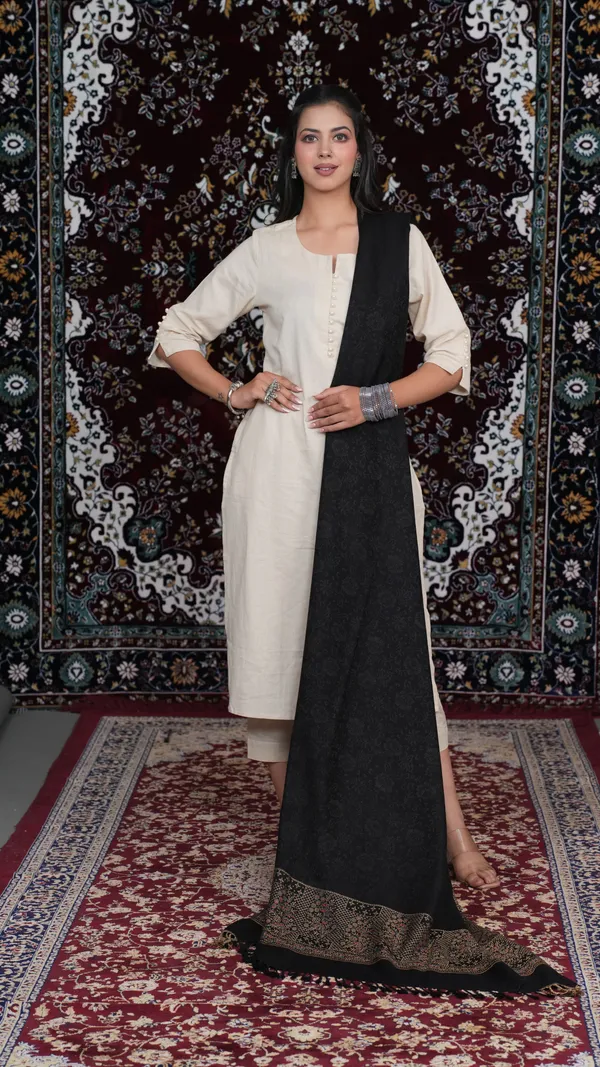 Shifneen_Acrylic_Printed_Women_Shawl_Black