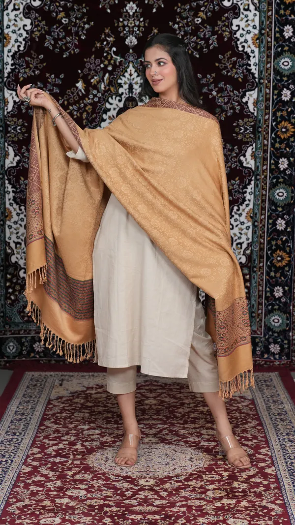 Shifneen_Acrylic_Printed_Women_Shawl_Brown