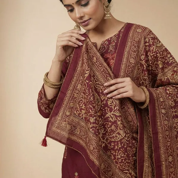 Deep_Maroon_Muslin_Silk_With_Zari_Embroidery_Ethnic_Suit_Set_For_Women