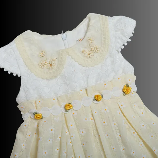 Cute_Yellow_Printed_dress_with_pants