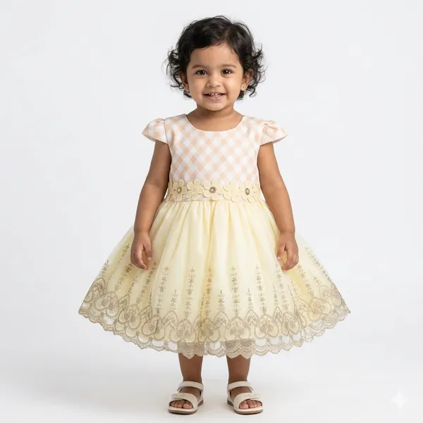 Yellow_Dress_with_Pants_Set