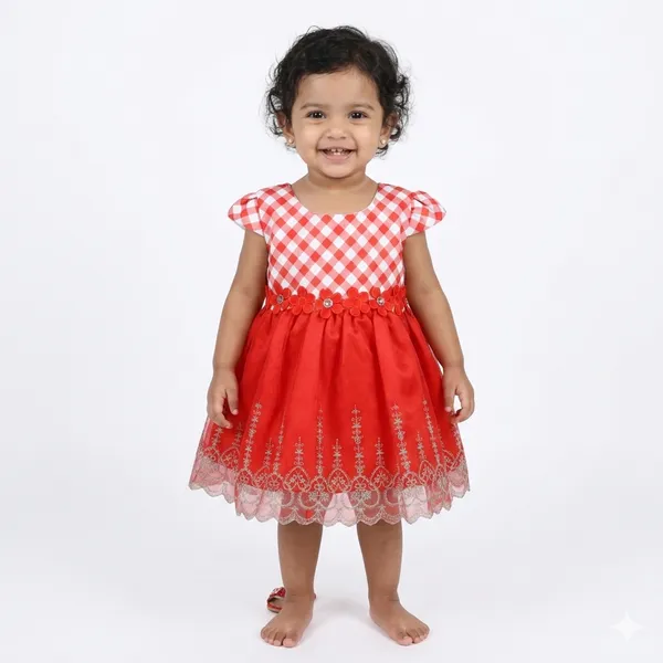 red_dress_with_pants_set