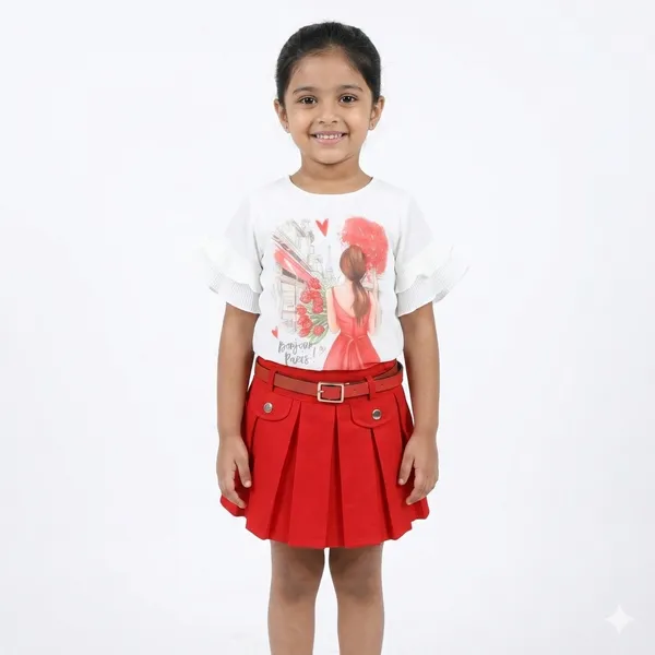 T_shirts_and_skirt_Set