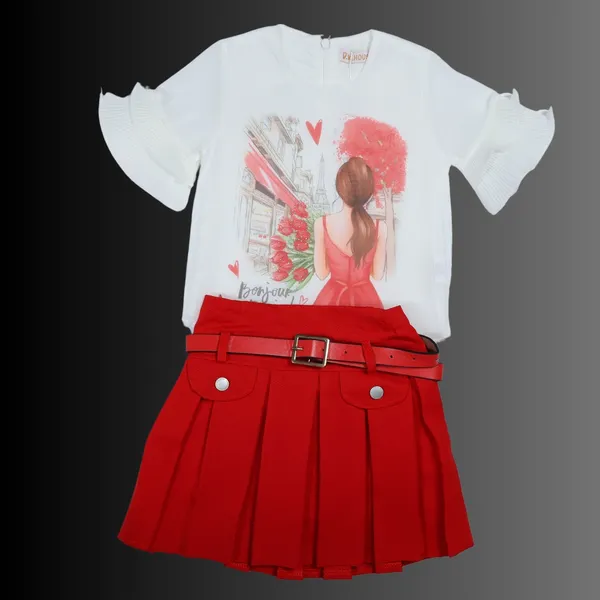 T_shirts_and_skirt_Set
