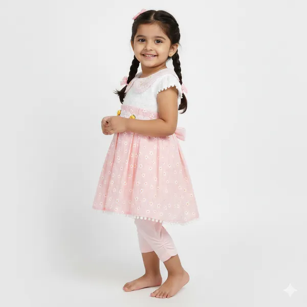 Pink_Frock_with_Leggings_set