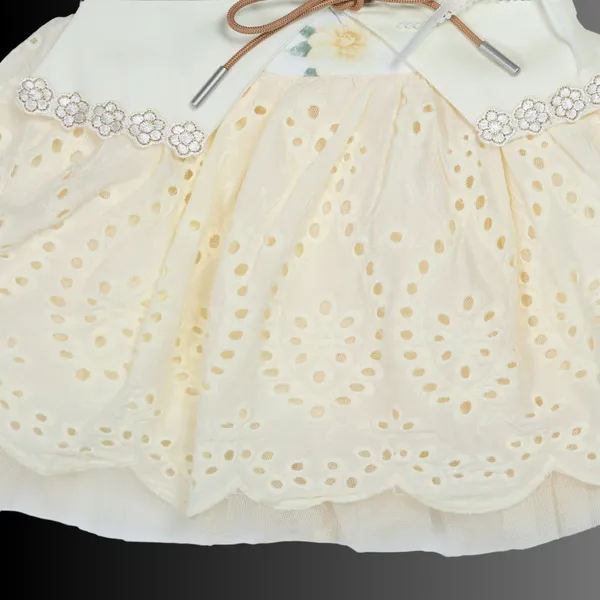 Cute_Yellow_Dress_with_Pants_Set