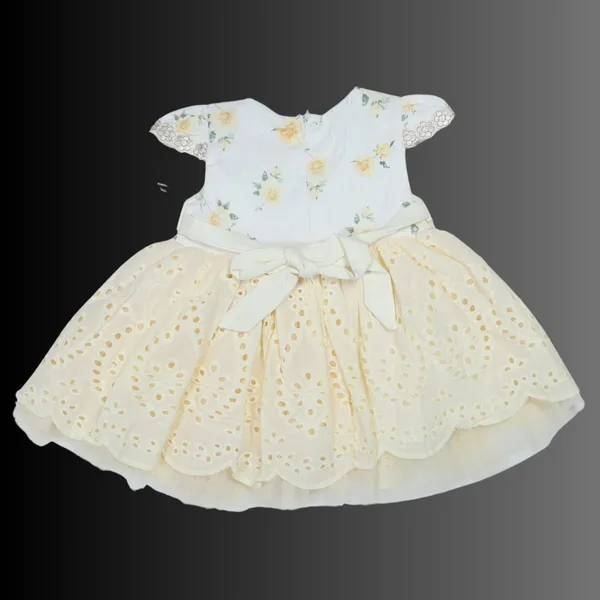 Cute_Yellow_Dress_with_Pants_Set