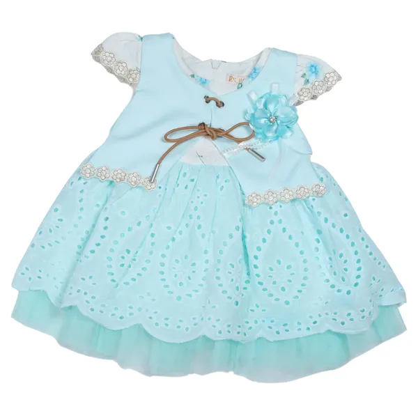 Sky_blue_dress_with_pants_set