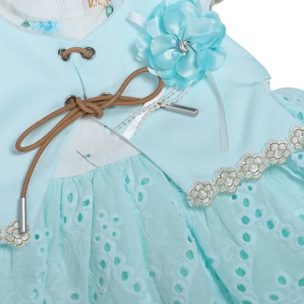 Sky_blue_dress_with_pants_set