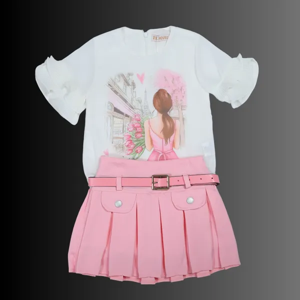 Skirt_T_shirt_Set
