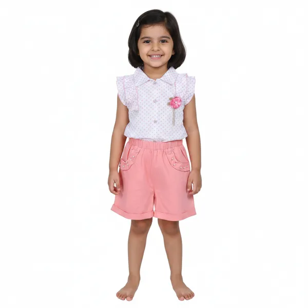 Pink_Shorts_&_Top_Shirt_for_Girl_1-6_Year