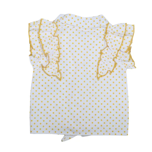 White_Top_And__Shorts_Set