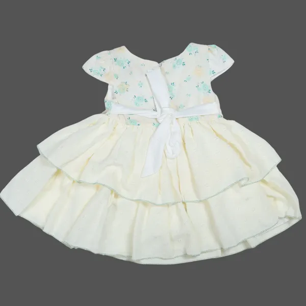 Yellow_Tosilite_Floral_Lace_Party_Dress,_Short_Sleeve